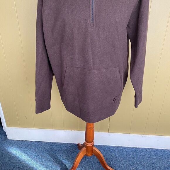 Express men L new with tags quarter zip Longsleeve pullover brown - Picture 9 of 11